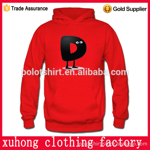 Red colour pullover health top sports style sweet girl winter wear hoodie